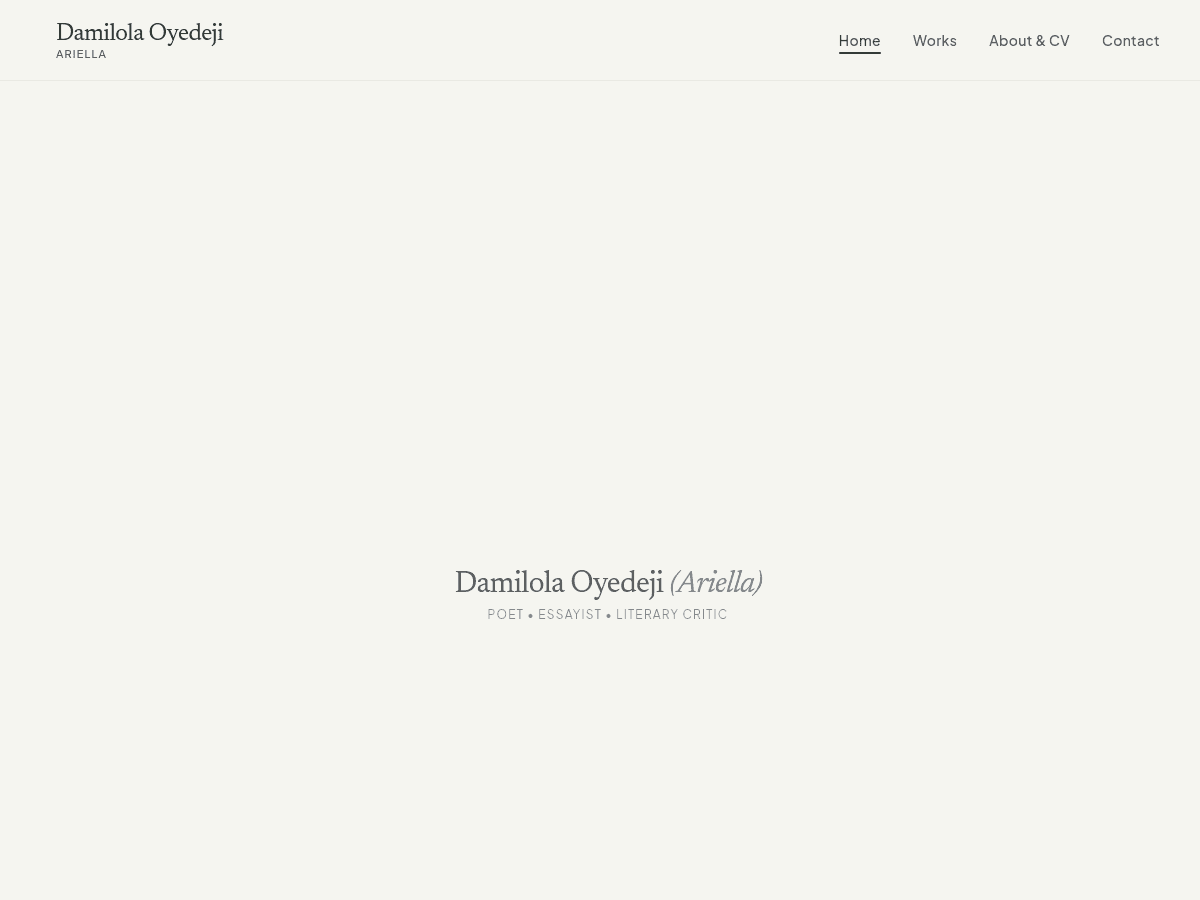Writer's Portfolio project preview